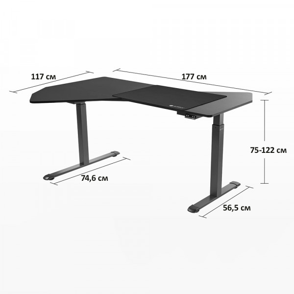 Eureka Ergonomic EDI FS Office Standing Desk, Black  